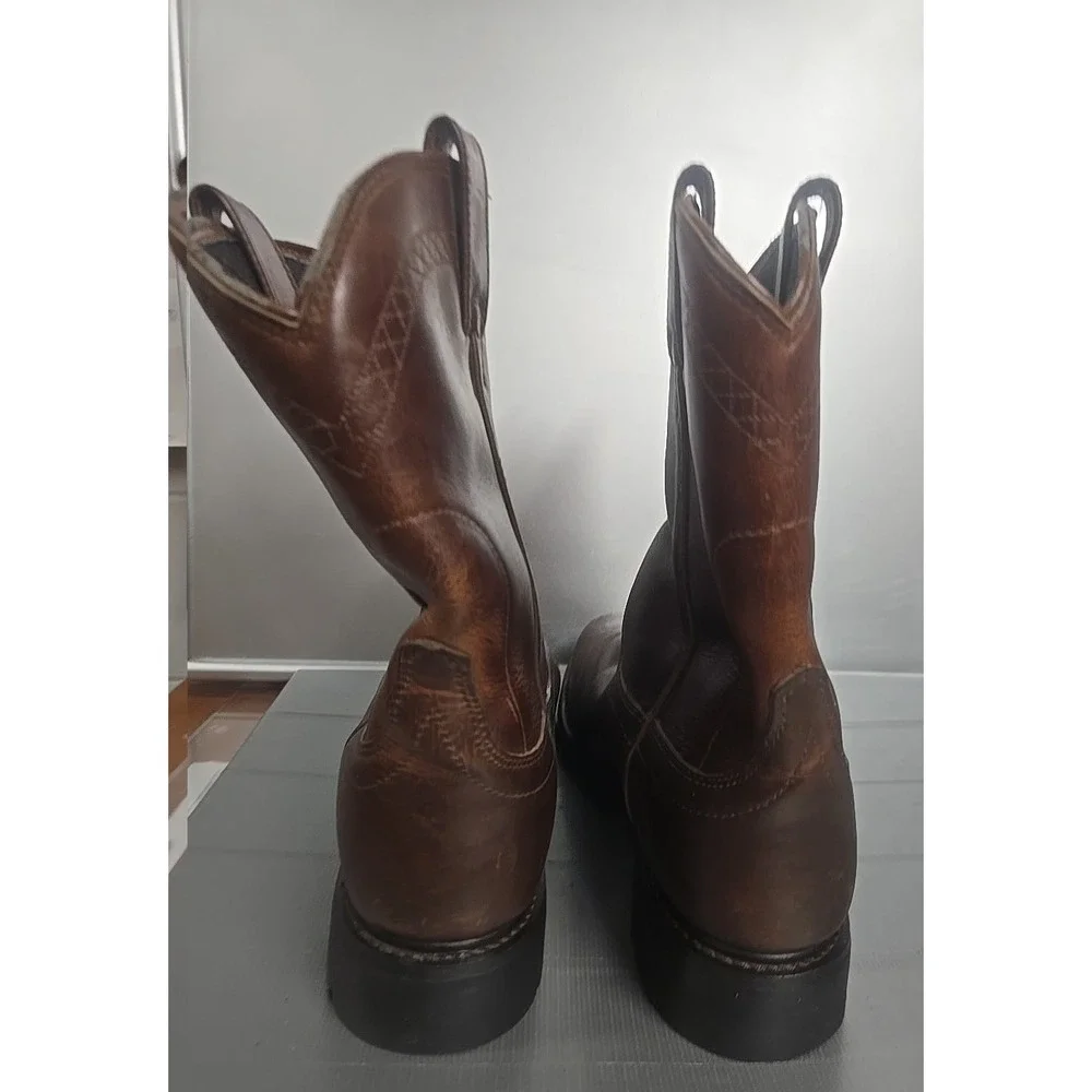 ARIAT ATS Boots Motorcycle Biker Riding Leather Engineer Brown 13 D